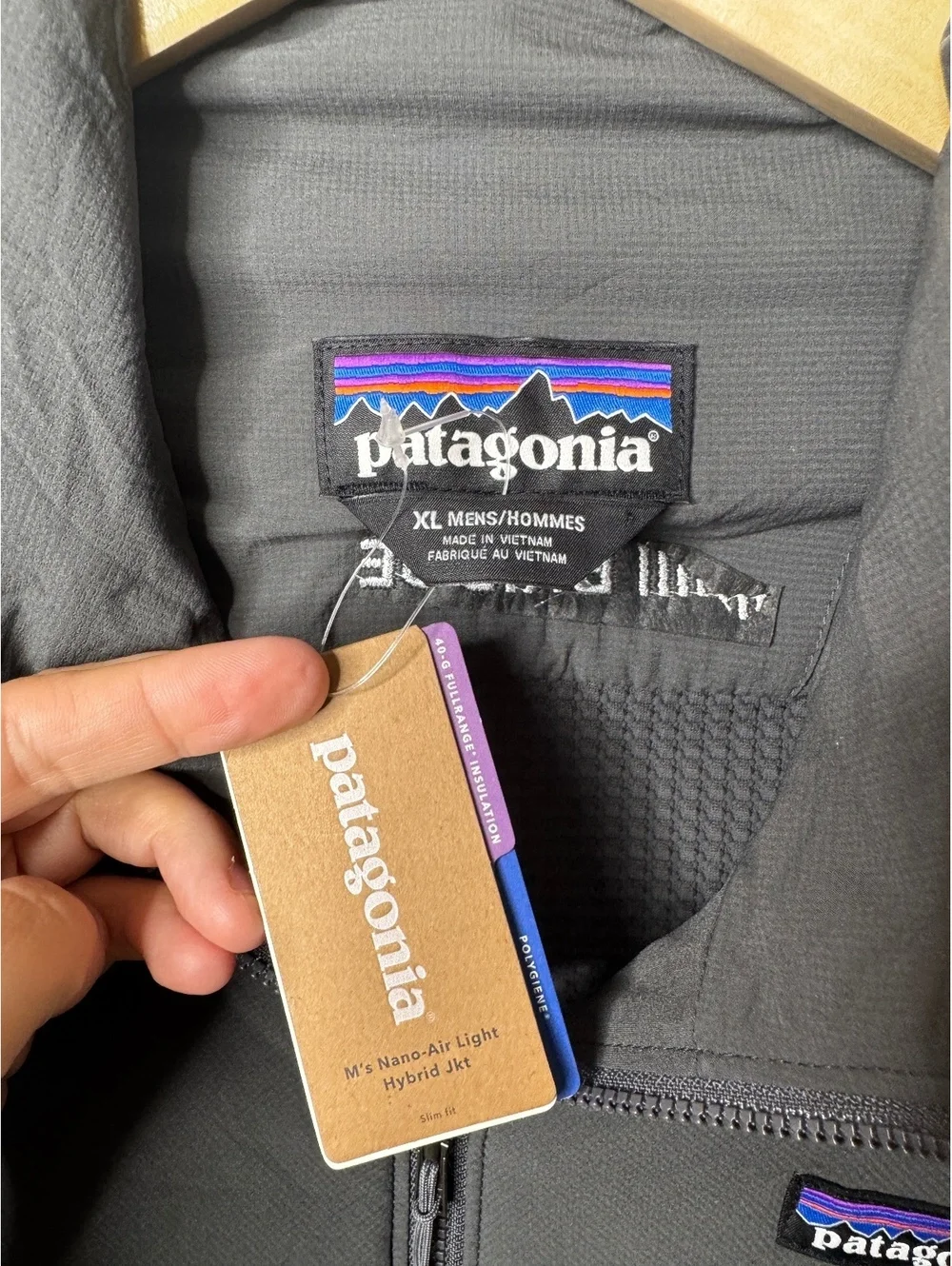 Patagonia Nano-Air Light Hybrid Jacket Men’s XL Forge Grey Full Zip NWT [COPY]